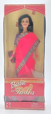 Buy 2002 Barbie In India Dolls In Purple & Rose Saree / Mattel 49143, NrfB, Original Packaging • 92.08£