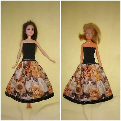 Buy Barbie Skipper Dolls Dress Cats Princess Glitter Ball Gown Evening Dress K01 • 5.97£