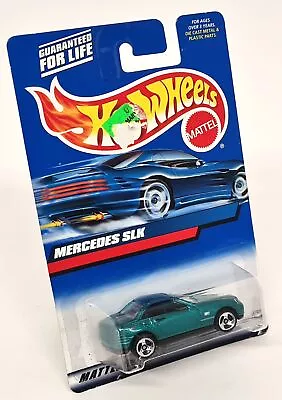 Buy Hot Wheels 1/64 Mercedes Benz SLK Metallic Green Diecast Toy Car On Card • 12.99£
