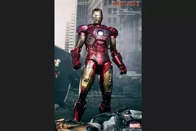 Buy Hot Toys Iron Man Mark 7 Battle Damaged Edition Avengers 1/6 Scale New Unopened • 346.35£