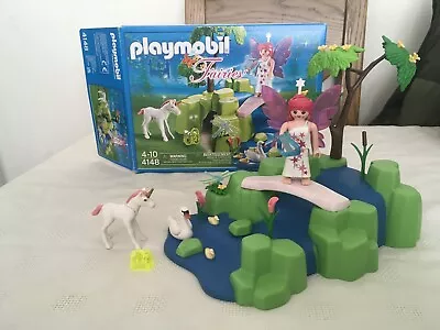 Buy Playmobil 4148 Fairy Garden With Box. Unicorn, Swan (lr) • 11.99£