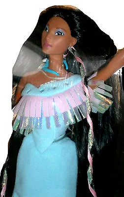 Buy Disney Mattel Barbie Shining Braids Pocahontas Native American NRFB New • 214.04£