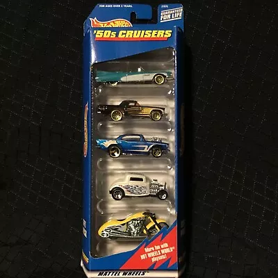 Buy Hot Wheels Gift Pack 5 Pack!!!  '50's Cruisers!!! New Old Stock From 1998!#21076 • 12.30£