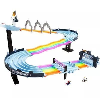 Buy Hot Wheels Mario Kart Rainbow Road Track Playset With 2 Vehicles • 130£