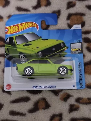 Buy Hot Wheels Ford Escort RS2000 Green 2024 (Brand New - Boxed) • 100£