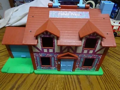 Buy Vintage 70s Fisher Price Play Tudor Family House & Vehicles  And People  • 30£