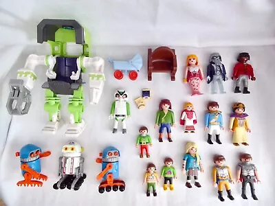 Buy Job Lot - X20 Playmobil Figures - Fantasy, 6693 Cleano, Knights, Ghost, Robots • 8.50£