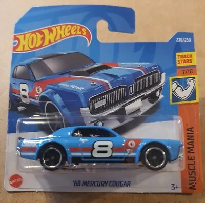 Buy New Hot Wheels '68 Mercury Cougar Muscle Mania 7/10 #236/250 New And Sealed • 4.45£