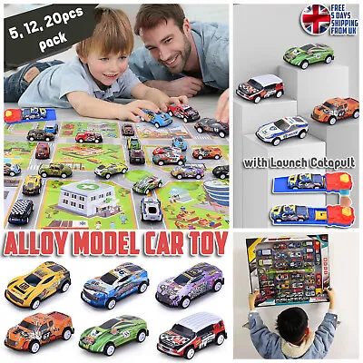 Buy 5 12 20pcs Kids Mini Colorful Cars Alloy Stunt Cars Assorted Mini Race Car Set • 16.74£