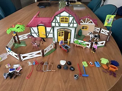 Buy Playmobil 6926 Country Horse Farm  Stables With Figures & Horses • 20£