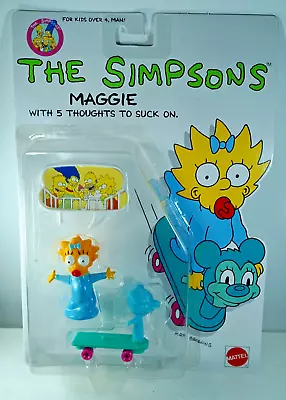 Buy Mattel The Simpsons MAGGIE SIMPSON Figure Baby Scooter MOC 1990 NEW ! • 59.95£