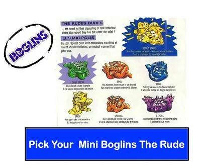 Buy Mini Boglins The Rude Dudes Assorted Set Of 2 Complete Your Collection • 3.99£