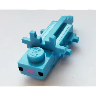 Buy LEGO Animal Minecraft Medium Blue Axolotl Minifigure From 21180 • 4.45£