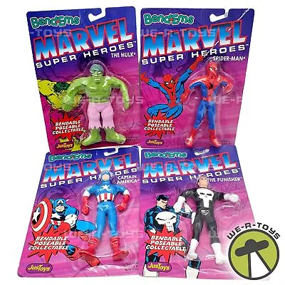 Buy Marvel Super Heroes Lot Of 4 Bend-Ems Poseable Set JusToys NRFP • 58.39£