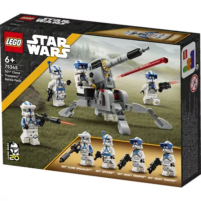 Buy LEGO Star Wars 501st Clone Troopers Battle Pack 119 Piece Set 75345 NEW For 2023 • 18.99£