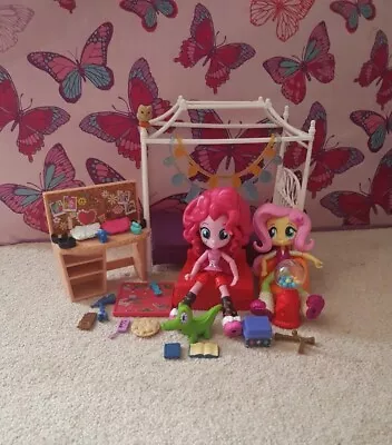Buy My Little Pony G4 Equestria Girls Pinkie Pie & Fluttershy Slumber Party. Gummy • 25£
