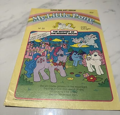 Buy Vintage My Little Pony MLP G1 Comic  - Issue 30 With Unused Lucky Pictures Game • 2£