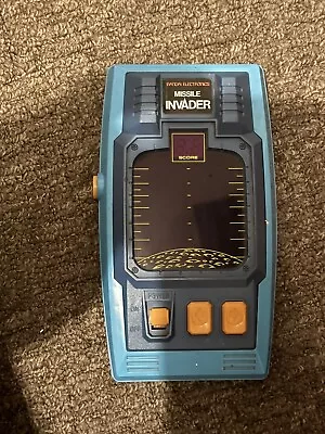 Buy Bandai Missile Invader Vintage 1980s Handheld Arcade Game Tested & Working + Box • 45£