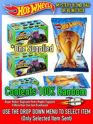 Buy Hot Wheels Blind Bag Blind Box Contains One Single Random Toy Car (One Supplied) • 2.99£