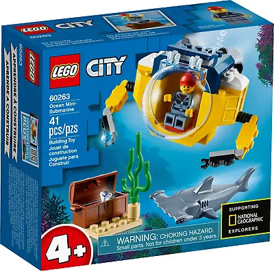 Buy LEGO City 60263 - Minisottomarino Ocean Submarine Yellow 1 Minifigure 4+ • 21.98£
