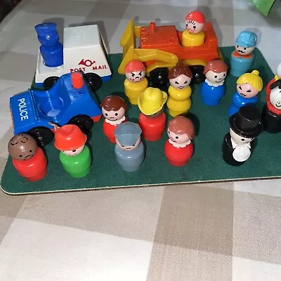 Buy Fisher Price People Job Lot 18 Figures And 3 Vehicles Vintage • 10£