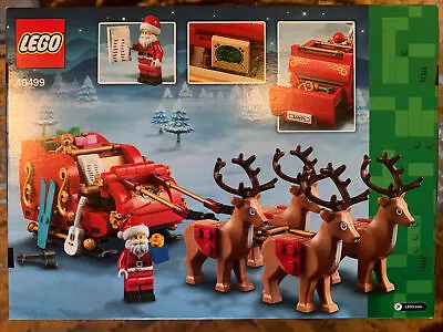 Buy Lego Christmas Set 40499 Santa's Sleigh BRAND NEW • 45£