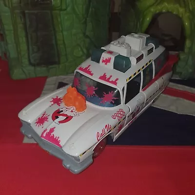 Buy Vintage 80s The Real Ghostbusters Figures ECTO 1A Orange Ghost & Custom Stickers • 5.50£
