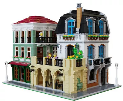 Buy Lego MOC Modular Building Corner Terrace 100% Complete 4825 Bricks Only • 525£