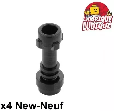 Buy LEGO 4x Minifig Weapon Weapon Lightsaber Hilt Lightsaber Handle Black 64567 NEW • 1.24£