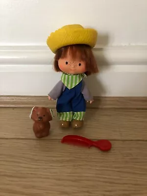 Buy Vintage Strawberry Shortcake Doll Friend Huckleberry Pie With Pupcake And Comb • 30£