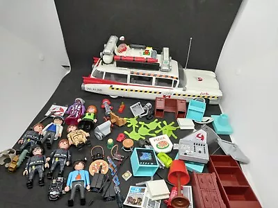 Buy Ghostbusters Playmobil Playset Bundle  Firehouse /Ecto-1 + Figure & Accessories  • 45£