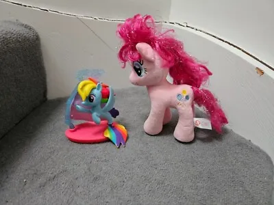 Buy My Little Pony Pinkie Pie Plushy And Rainbow Dash Mermaid • 5£
