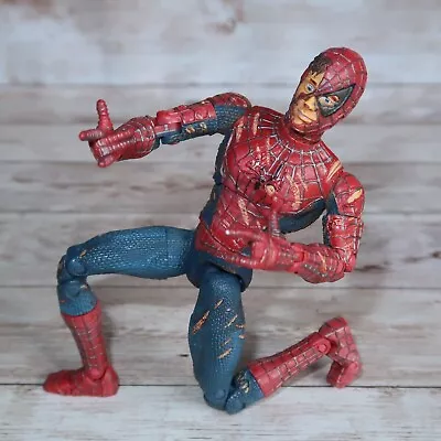 Buy Spider-Man Movie Battle Ravaged Super Poseable Action Figure 15 Cm 2003 • 29.99£