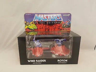 Buy Super 7 Masters Of The Universe Muscle Wind Raider Roton Exclusive Figure Set • 11.99£