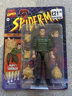 Buy Marvel Legends Retro Spider Man Sandman 6  Action Figure Hasbro • 65£