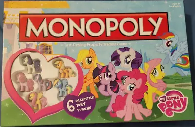 Buy My Little Pony Monopoly Board Game Hasbro Complete With 6 Collectible Tokens • 42.05£