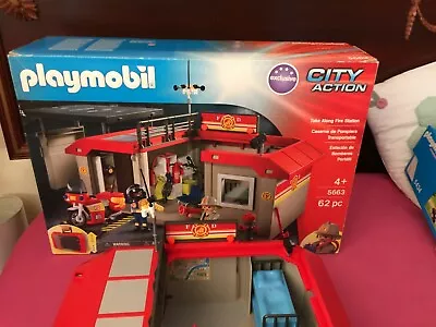Buy Playmobil Exclusive City Action Take Along Fire Station • 36£