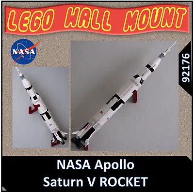 Buy LEGO 92176 Icons Creator Expert Wall Mount For LEGO NASA Apollo Saturn V ROCKET • 12.89£