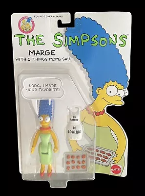 Buy Vintage The Simpsons Marge Simpson Action Figure Mattel 1990 Original Sealed • 49.99£