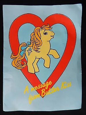Buy MLP Vintage ©1989 My Little Pony Comic - G1 - Butter Kiss - Valentines Card  • 39.95£