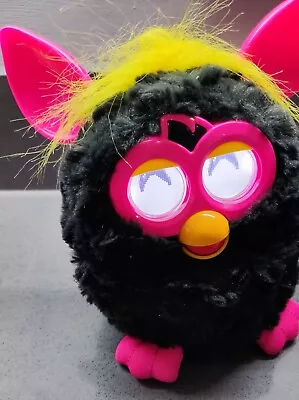 Buy Hasbro Furby Boom Black With Pink Ears  Interactive Electronic Pet Toy 2012 • 12£
