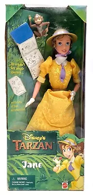 Buy 1999 Disney Tarzan 29 Cm Doll: Jane With Monkey Figure / Mattel 22345 / NrfB, Original Packaging • 103.06£