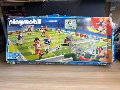 Buy Vintage Playmobil 4700 Football Pitch Sport Game Reds And Blues Boxed. • 14.99£
