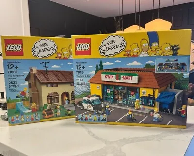 Buy Lego The Simpsons House (71006) Sealed Retired 2523 Pieces And 71016 • 985.92£