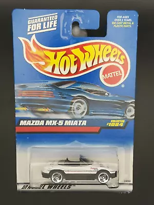 Buy Hot Wheels Long Card Mazda MX-5 Miata Metal Body & Base White  Combine Postage • 14.99£