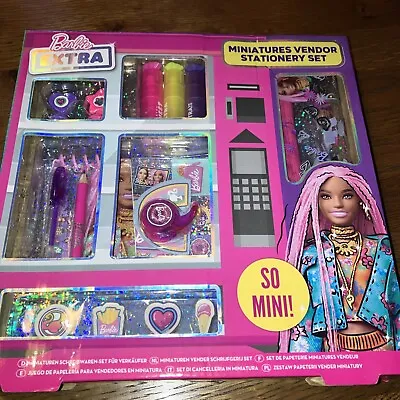 Buy Barbie Extra Miniatures Vendor Stationery Arts & Crafts Set • 5.99£