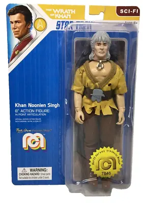 Buy Mego Star Trek 8  Khan Noonien Singh Action Figure #7846 Wrath Of Khan NEW • 7.99£