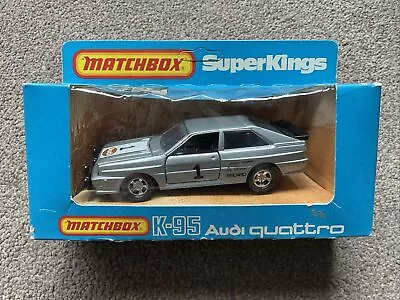 Buy Matchbox Superking K-95 Audi Quattro Rare Metallic Silver • 45£