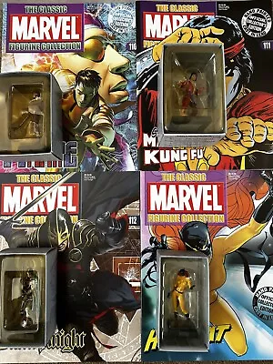 Buy 4 X The Classic Marvel Figurine Collection Issues 110 111 112 113 Eaglemoss &mag • 10£