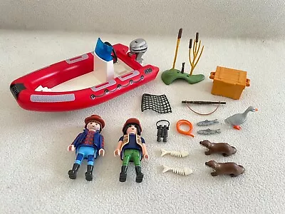 Buy Playmobil 5559 Wild Life Floating Inflatable Boat With Explorers. • 14£